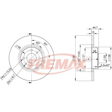 FREMAX Bremsscheibe, BD-0355