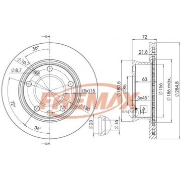 FREMAX Bremsscheibe, BD-0187