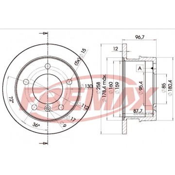 FREMAX Bremsscheibe, BD-0184