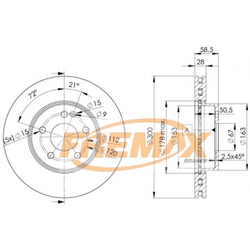 FREMAX Bremsscheibe, BD-0415