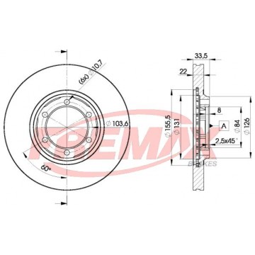 FREMAX Bremsscheibe, BD-0201