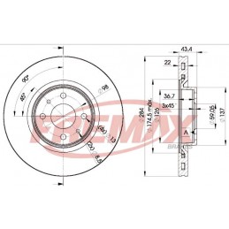 FREMAX Bremsscheibe, BD-0356