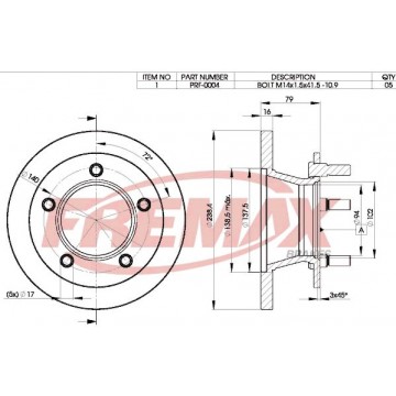 FREMAX Bremsscheibe, BD-0372