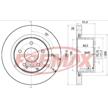 FREMAX Bremsscheibe, BD-0380