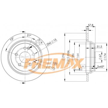 FREMAX Bremsscheibe, BD-0416