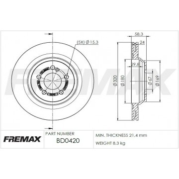 FREMAX Bremsscheibe, BD-0420