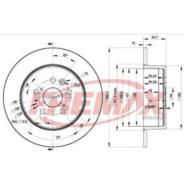 FREMAX Bremsscheibe, BD-0430