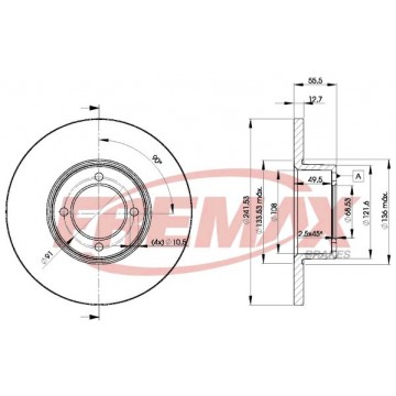 FREMAX Bremsscheibe, BD-0751