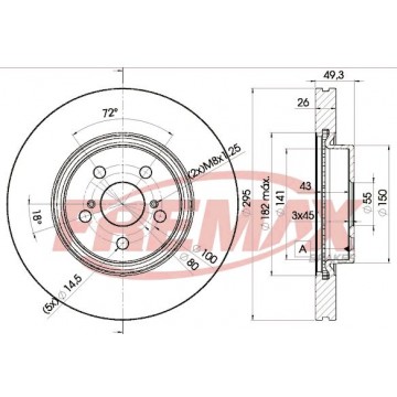 FREMAX Bremsscheibe, BD-0505