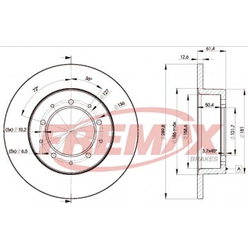 FREMAX Bremsscheibe, BD-0461