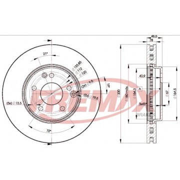 FREMAX Bremsscheibe, BD-0411