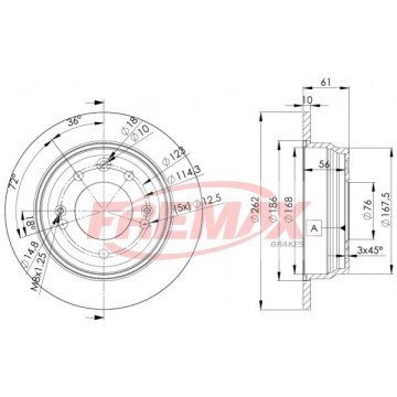 FREMAX Bremsscheibe, BD-0581