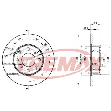 FREMAX Bremsscheibe, BD-0829