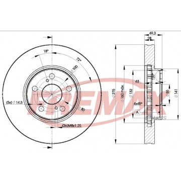 FREMAX Bremsscheibe, BD-0600