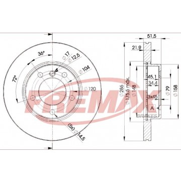 FREMAX Bremsscheibe, BD-0674