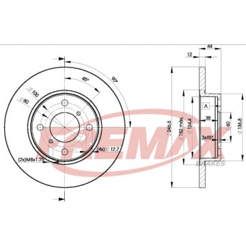 FREMAX Bremsscheibe, BD-0711