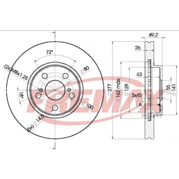 FREMAX Bremsscheibe, BD-0504