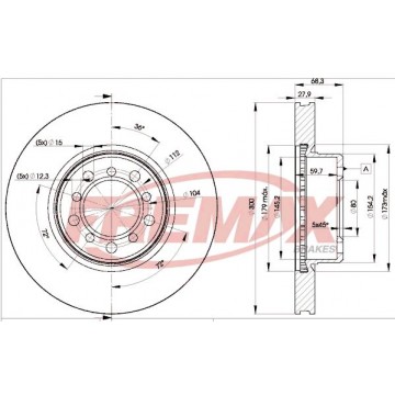 FREMAX Bremsscheibe, BD-0805