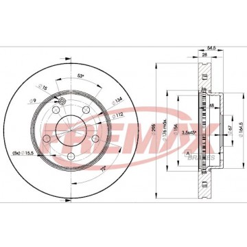 FREMAX Bremsscheibe, BD-0812