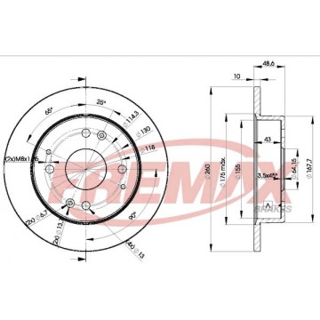 FREMAX Bremsscheibe, BD-0835