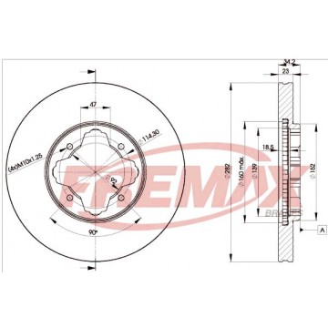 FREMAX Bremsscheibe, BD-0837