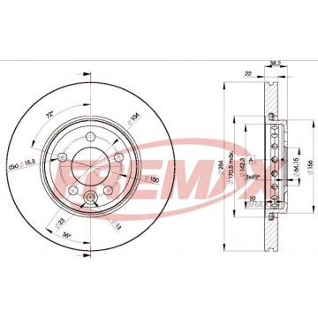 FREMAX Bremsscheibe, BD-0844