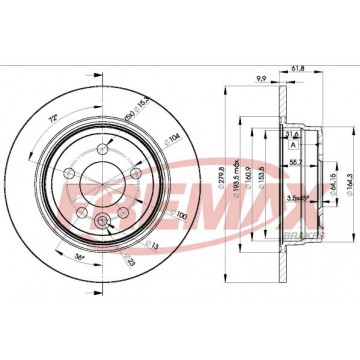 FREMAX Bremsscheibe, BD-0847