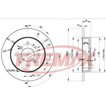 FREMAX Bremsscheibe, BD-0802