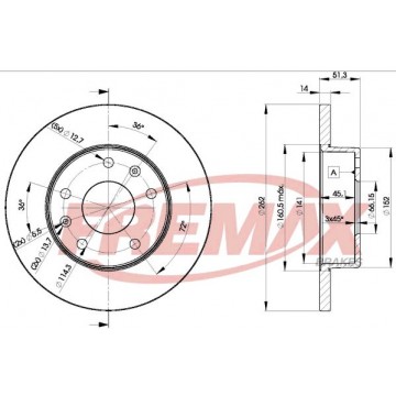 FREMAX Bremsscheibe, BD-0903