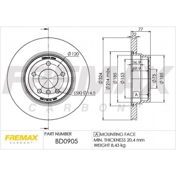 FREMAX Bremsscheibe, BD-0905