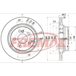 FREMAX Bremsscheibe, BD-0910