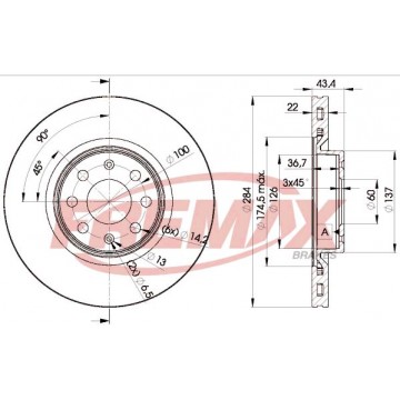 FREMAX Bremsscheibe, BD-0922