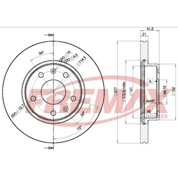 FREMAX Bremsscheibe, BD-1010