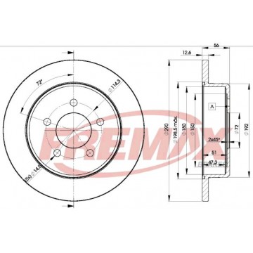 FREMAX Bremsscheibe, BD-1023