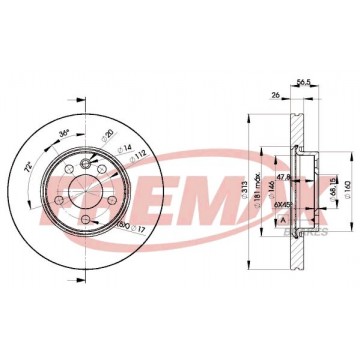 FREMAX Bremsscheibe, BD-1530