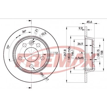 FREMAX Bremsscheibe, BD-1094