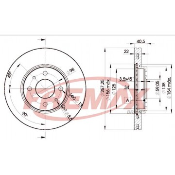 FREMAX Bremsscheibe, BD-1650