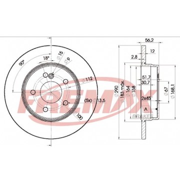 FREMAX Bremsscheibe, BD-1213