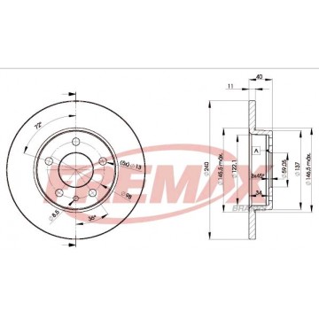 FREMAX Bremsscheibe, BD-1437