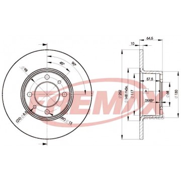 FREMAX Bremsscheibe, BD-1070