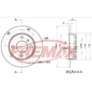 FREMAX Bremsscheibe, BD-1062