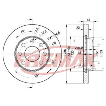 FREMAX Bremsscheibe, BD-1440