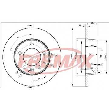 FREMAX Bremsscheibe, BD-1410