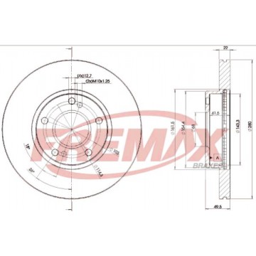 FREMAX Bremsscheibe, BD-1057