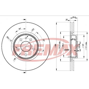 FREMAX Bremsscheibe, BD-1548