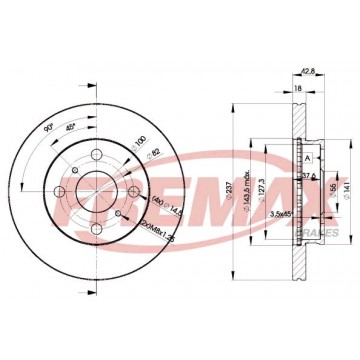 FREMAX Bremsscheibe, BD-1607