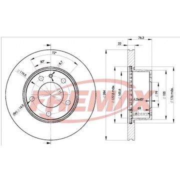 FREMAX Bremsscheibe, BD-1656