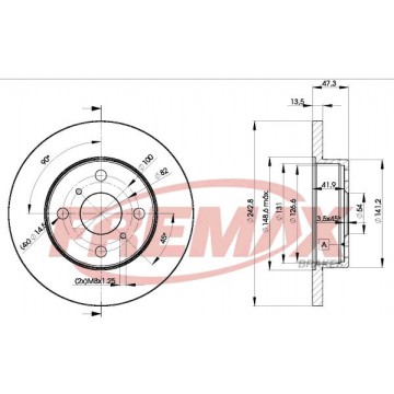 FREMAX Bremsscheibe, BD-1216