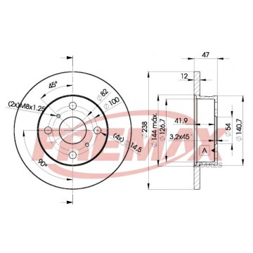 FREMAX Bremsscheibe, BD-1250