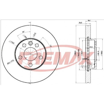 FREMAX Bremsscheibe, BD-1531